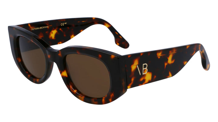 Victoria Beckham VB654S 001 Sunglasses Black Oval Frame, Grey Lenses Victoria Beckham Women main image 4