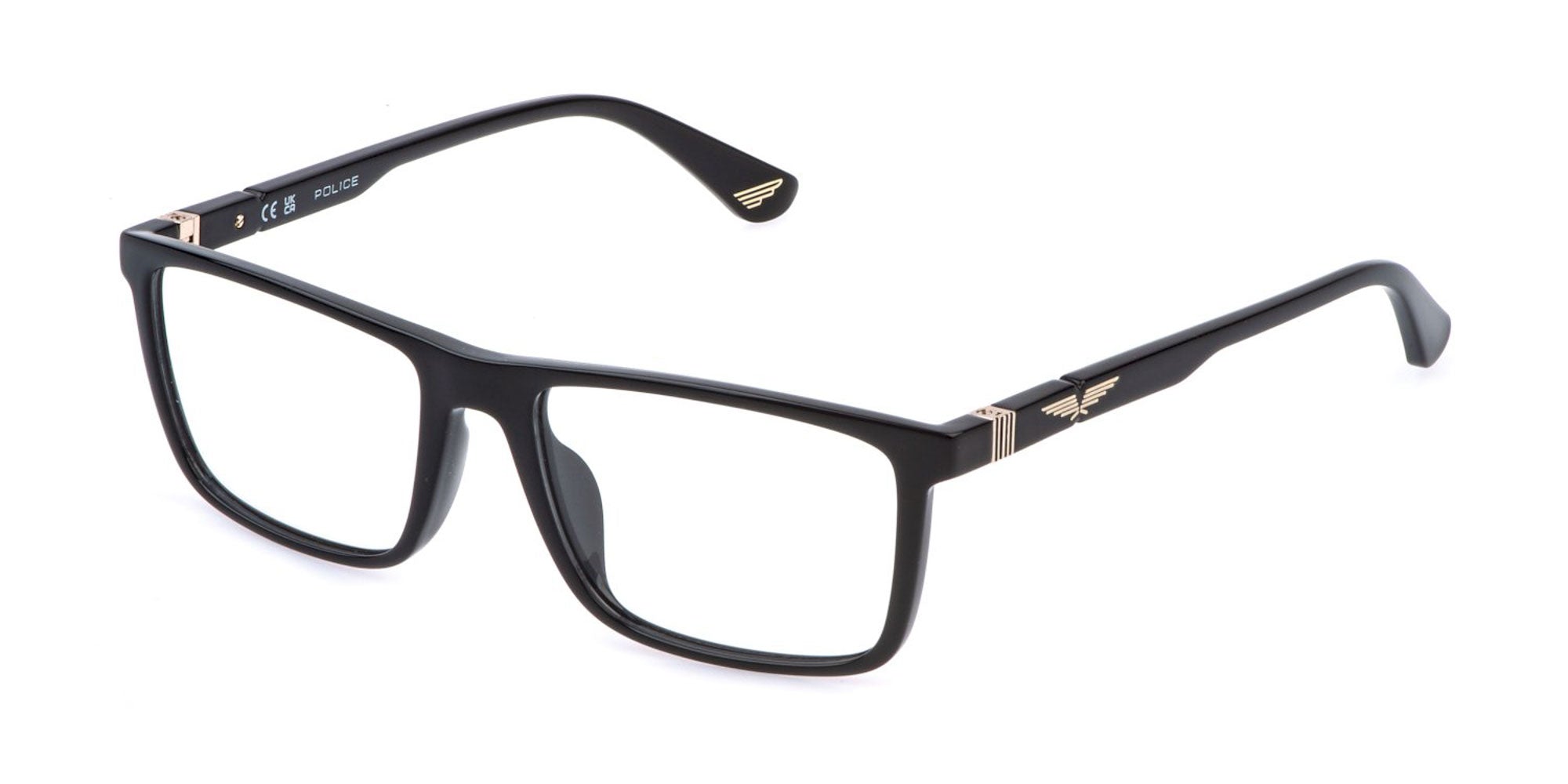 Fashion Police A New Minority '07 グラムメタル Police Origins Lite 32 VPLQ66 Rectangle Glasses | Fashion Eyewear US