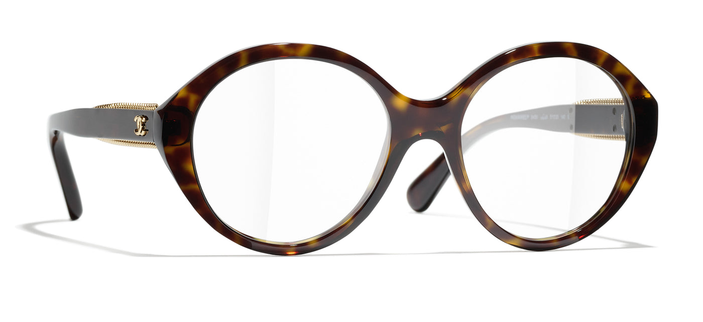 CHANEL 3459 Round Glasses Fashion Eyewear