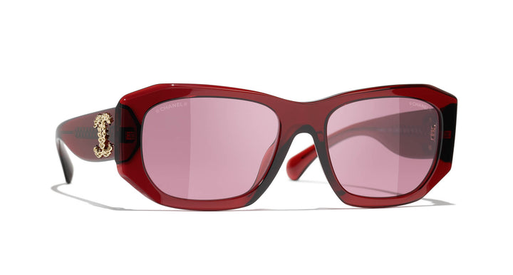 CHANEL 5554 Rectangle Sunglasses | Fashion Eyewear US