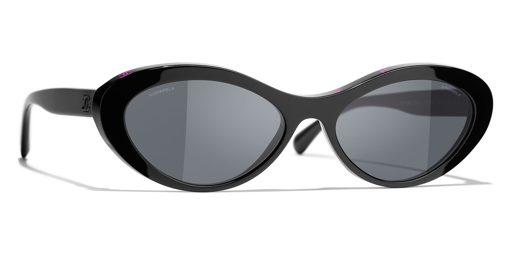 oval sunglasses chanel women