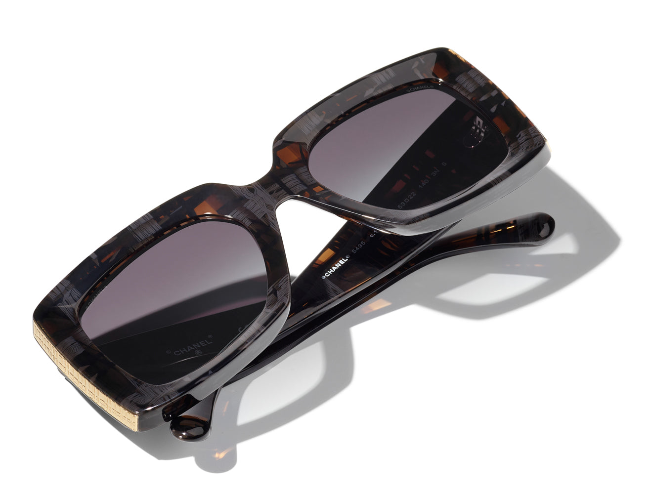 Chanel sunglasses 5435-A c.1673/S6 53□22 140 3N Bordeaux/Brown