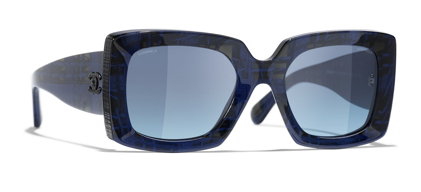 chanel blue sunglasses