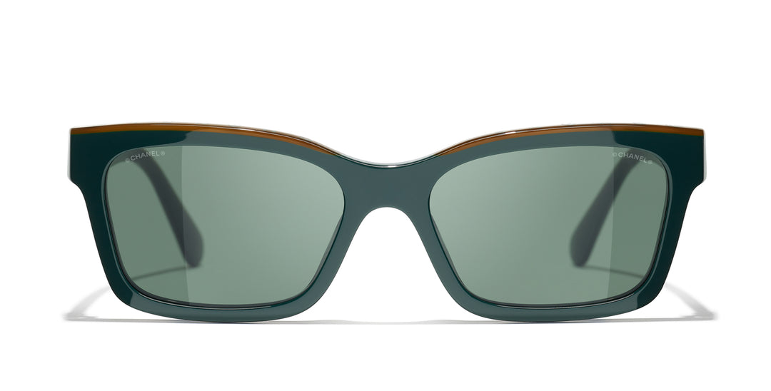 CHANEL 5417 Square Acetate Sunglasses | Fashion Eyewear US