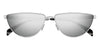 Alexander McQueen AM0456S #colour_silver/grey with silver mirror