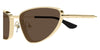 Alexander McQueen AM0522S #colour_shiny gold/brown with light mirror
