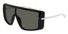 Alexander McQueen AM0524S #colour_shiny black and silver/grey with light mirror