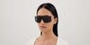 Alexander McQueen AM0524S #colour_shiny black and silver/grey with light mirror