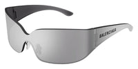 Balenciaga BB0421S #colour_shiny silver/grey with silver flash mirror