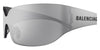 Balenciaga BB0421S #colour_shiny silver/grey with silver flash mirror