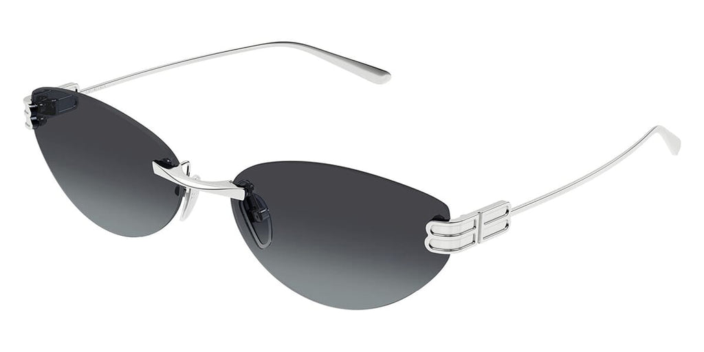 Balenciaga BB0486S #colour_silver/smoke gradient