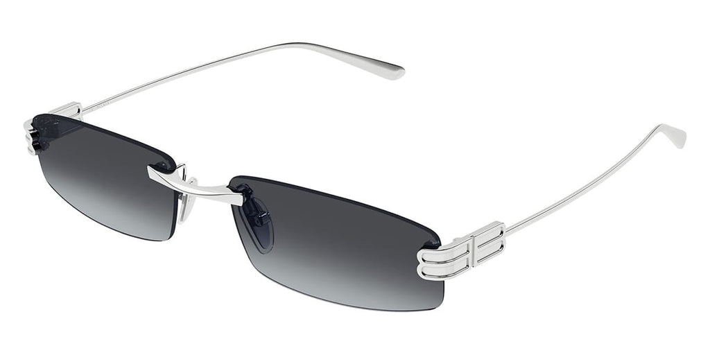Balenciaga BB0488S #colour_silver/smoke gradient