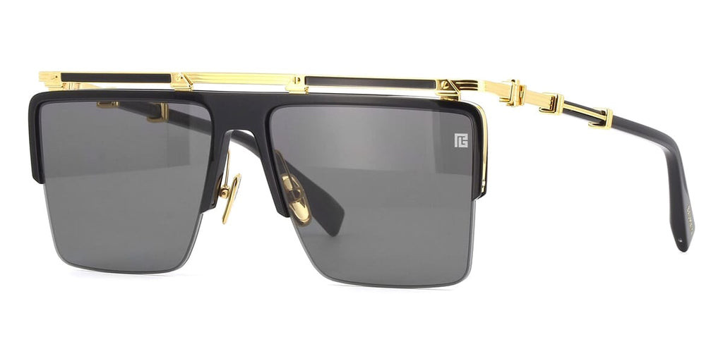 Balmain Triomphe BPS 168 #colour_shiny black and gold/grey with light mirror