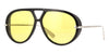 Bottega Veneta BV1274S #colour_shiny black and silver/light yellow
