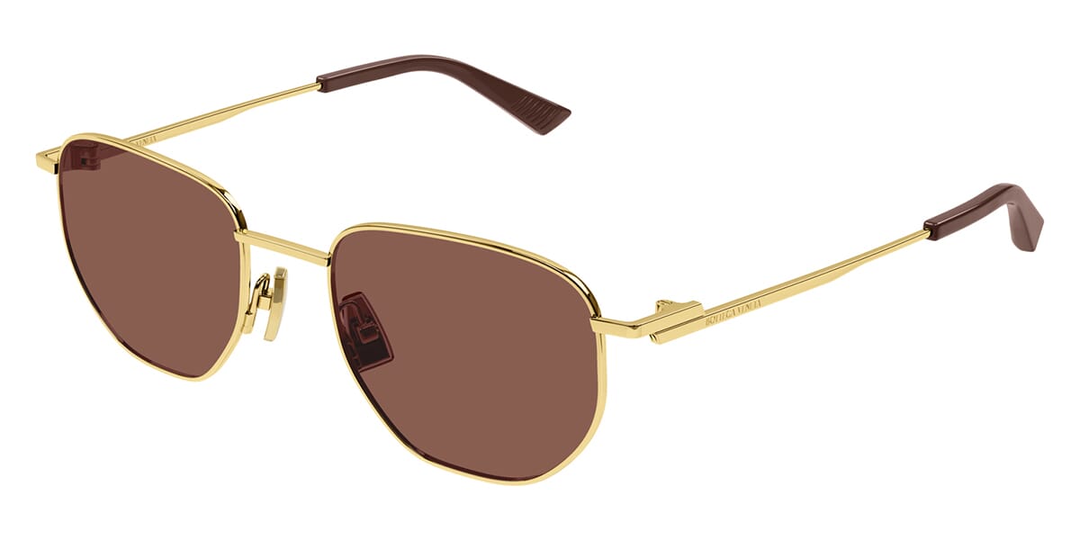 Bottega Veneta BV1301S Round Sunglasses | Fashion Eyewear US