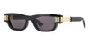 Bottega Veneta BV1308S #colour_shiny black and gold/grey with light mirror