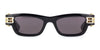 Bottega Veneta BV1308S #colour_shiny black and gold/grey with light mirror