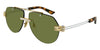 Bottega Veneta BV1342S #colour_shiny gold and silver/green with light mirror