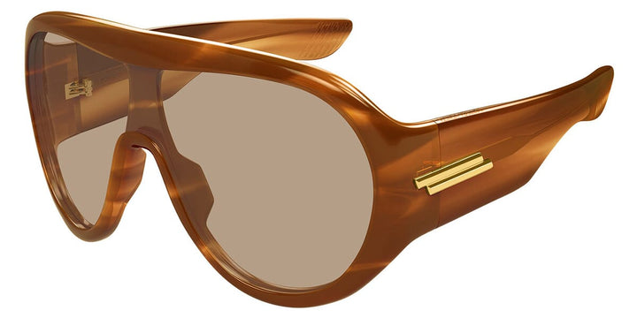 Bottega Veneta BV1345S Shield Sunglasses | Fashion Eyewear US