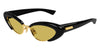Bottega Veneta BV1387S #colour_shiny black/yellow