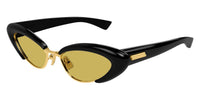 Bottega Veneta BV1387S #colour_shiny black/yellow