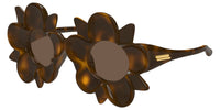 Bottega Veneta BV1399S #colour_shiny dark havana/brown with light mirror
