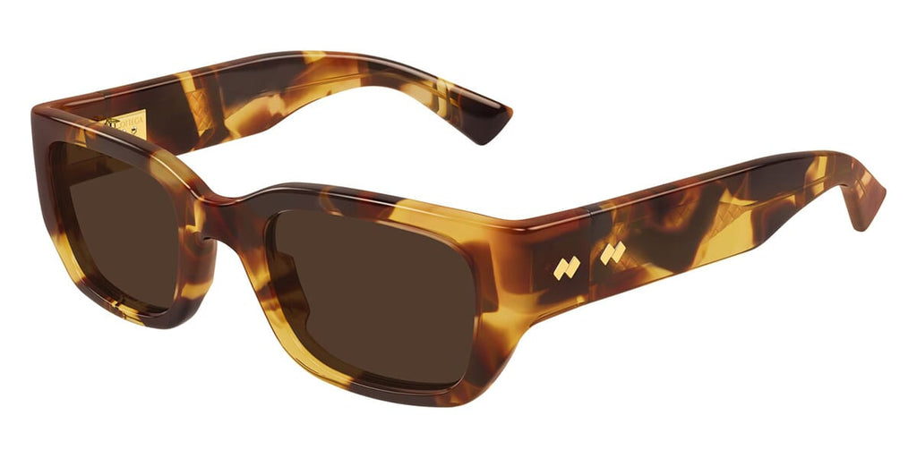 Bottega Veneta BV1401SA #colour_shiny dark havana/brown with light mirror