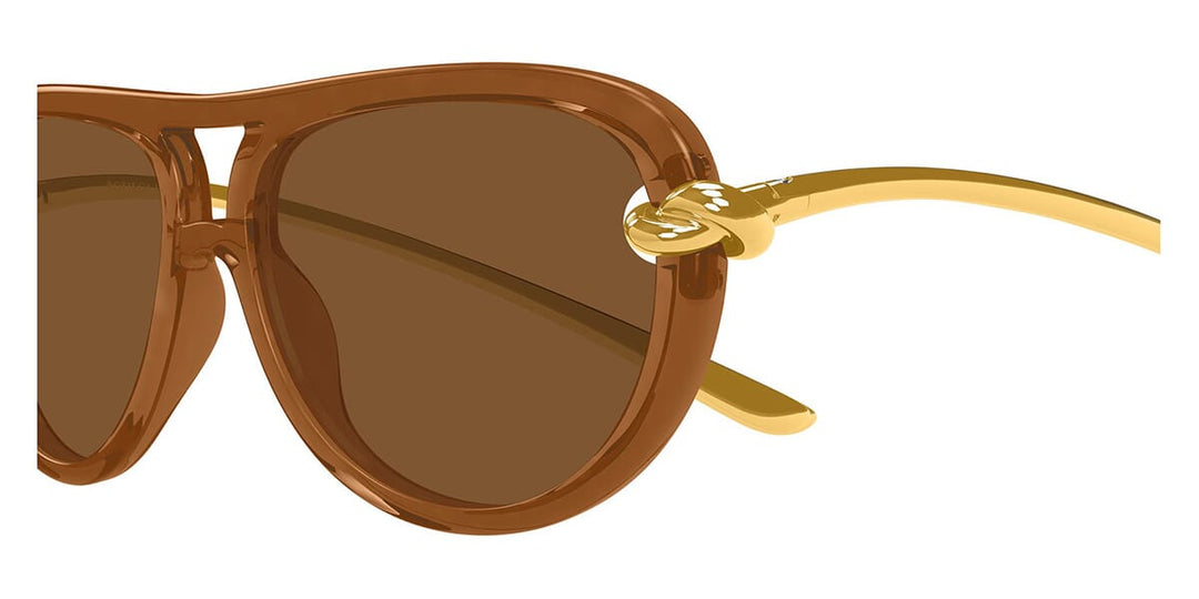 Bottega Veneta BV1418S Aviator Sunglasses | Fashion Eyewear US display picture 1