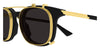 Bottega Veneta BV1429S #colour_shiny black and gold/brown flip-up clip-on