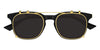 Bottega Veneta BV1429S #colour_shiny black and gold/brown flip-up clip-on