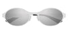 Bottega Veneta BV1456S #colour_silver/grey with silver mirror