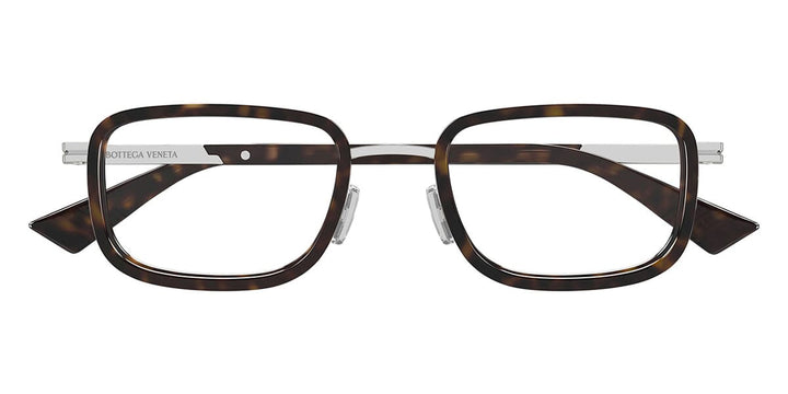 Bottega Veneta BV1464O Rectangle Glasses | Fashion Eyewear US
