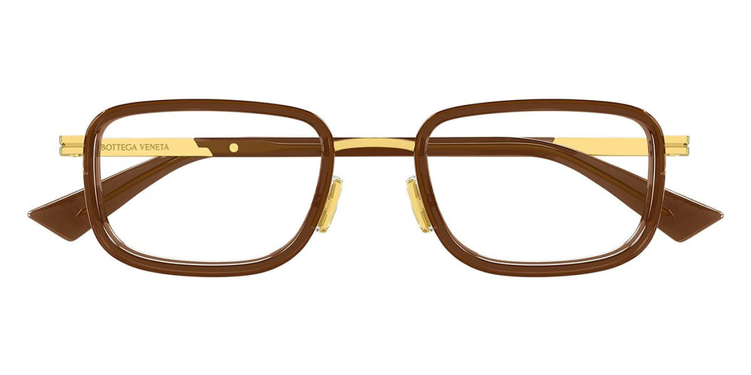 Bottega Veneta BV1464O Rectangle Glasses | Fashion Eyewear US