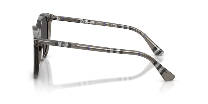 Burberry BE4455 Sunglasses Grey Acetate Round Sunglasses Burberry BE4455 416087 55-17 Grey in stock  main image 2