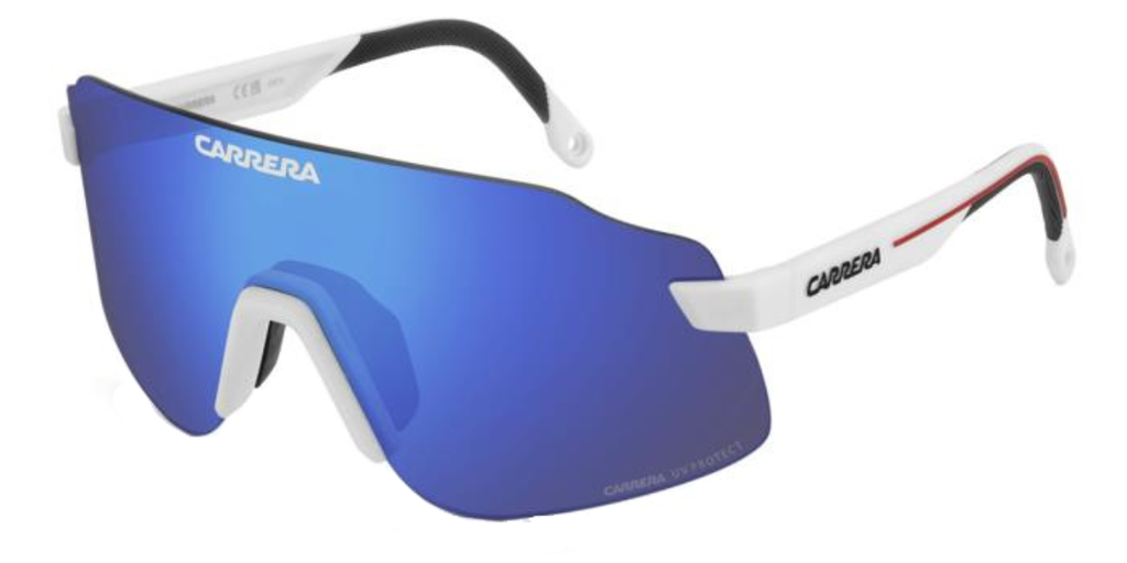 Carrera C Sport 16/S #colour_matte white/brown with blue mirror