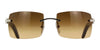 Cartier CT0019RS #colour_shiny silver and white genuine buffalo horn/brown gradient with light mirror