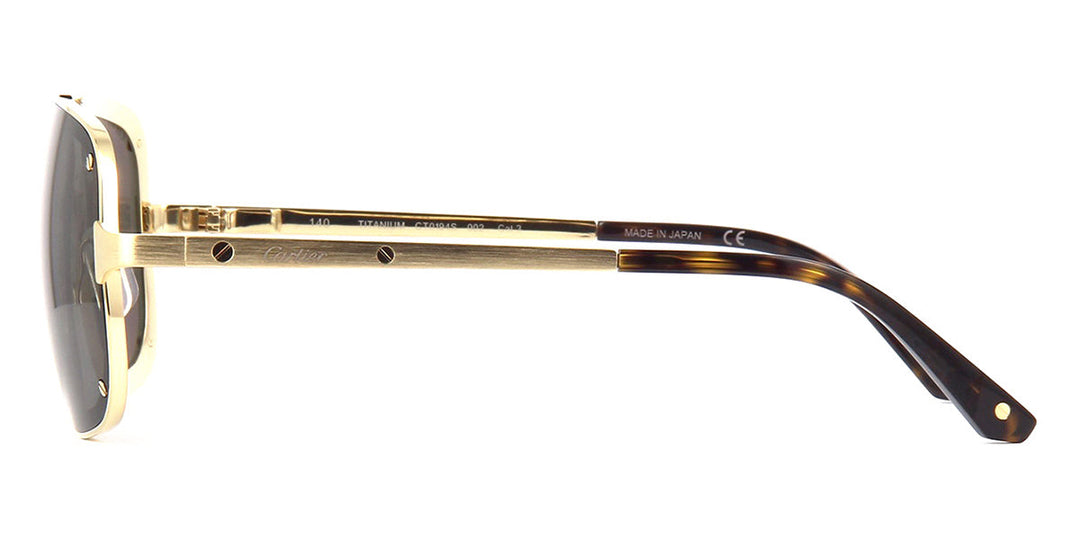 Cartier CT0194S-006 Sunglasses Gold Bronze Titanium CARTIER - CT0194S-006 main image 4
