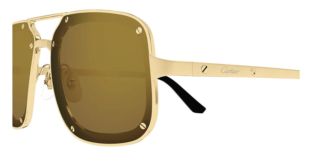 Cartier CT0194S-006 Sunglasses Gold Bronze Titanium CARTIER - CT0194S-006 main image 2