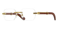 Cartier CT0423O #colour_shiny gold and real wood