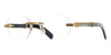 Cartier CT0423O #colour_shiny gold and white buffalo horn