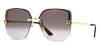 Cartier Panthere CT0432S #colour_shiny gold/grey gradient with bronze mirror