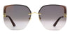 Cartier Panthere CT0432S #colour_shiny gold/grey gradient with bronze mirror