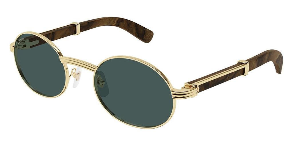 Cartier CT0464S#colour_gold-with-brown-radica-effect-wood-green