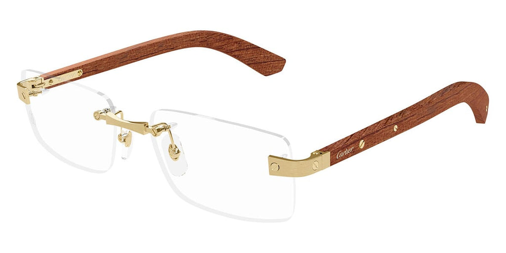 Cartier CT0513O #colour_gold with brown wood