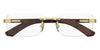 Cartier CT0513O #colour_gold with dark brown wood