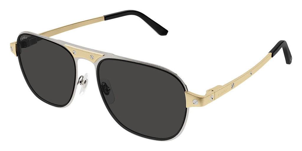 Cartier CT0532S#colour_brushed-silver-with-gold-grey