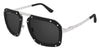 Cartier CT0573S #colour_matte black and silver/grey smoke with light mirror polarised