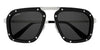 Cartier CT0573S #colour_matte black and silver/grey smoke with light mirror polarised