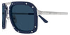 Cartier CT0573S #colour_matte blue on silver/blue with light mirror polarised