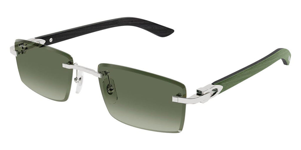 Cartier CT0582S#colour_shiny-silver-and-green-real-wood-green-gradient-with-light-mirror